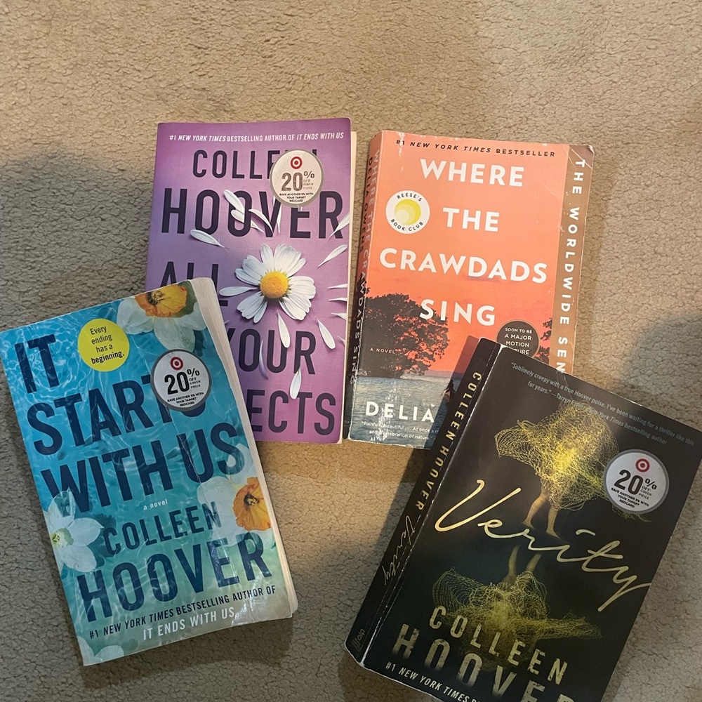 Colleen Hoover and Delia Owens Book Collection